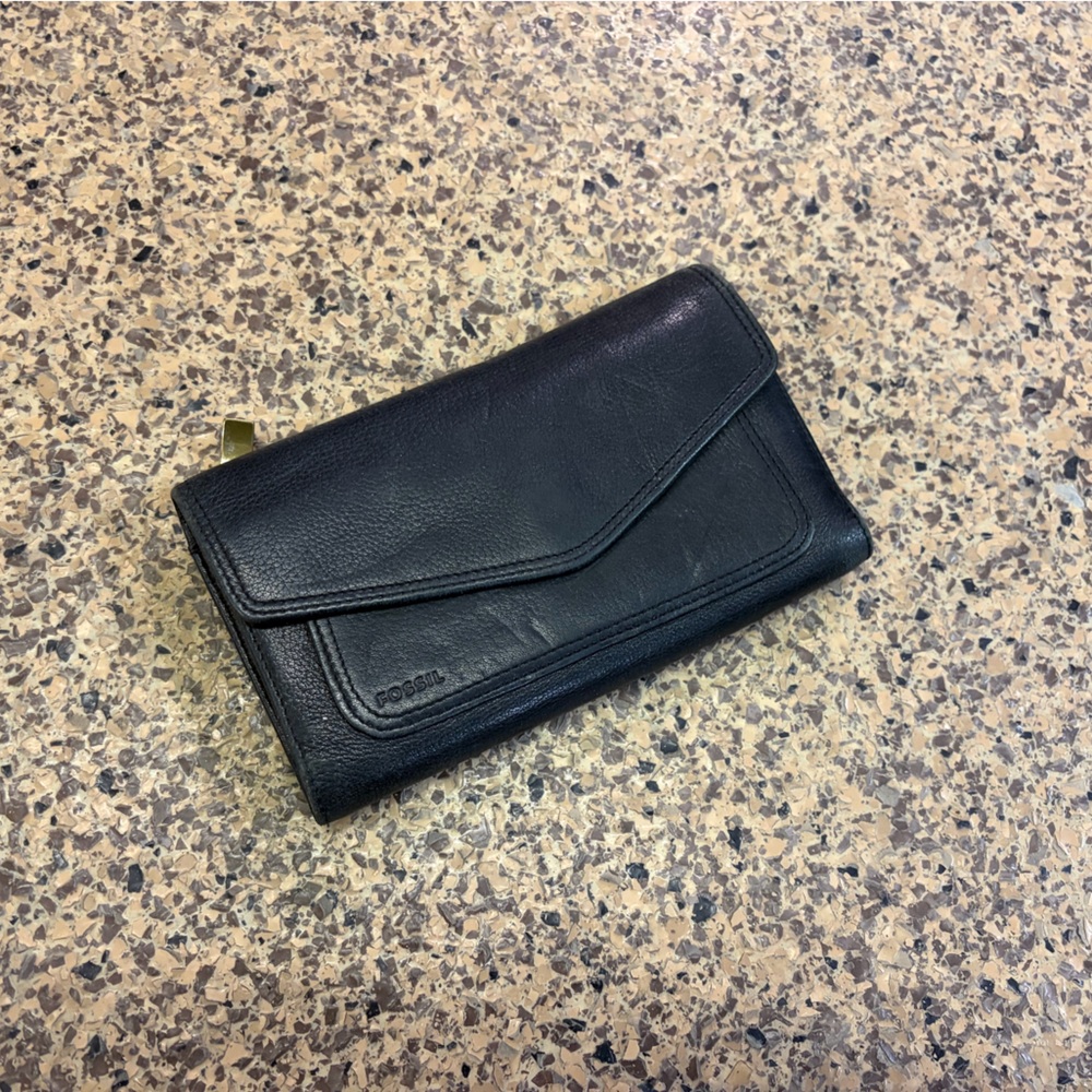 Fossil Black Leather Wallet